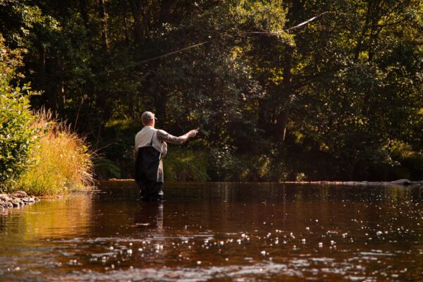 Fishing near Inveroykel Lodge