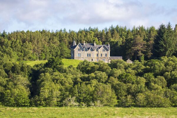 Inveroykel Lodge from a distance